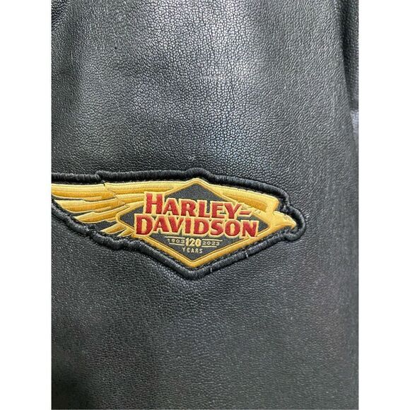 Harley-Davidson Women's 120th Anniversary Bomber Leather Jacket NWT size 2XL - Picture 5 of 10